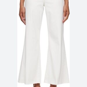 White Le Pelazzo Crop FRAME Jeans
